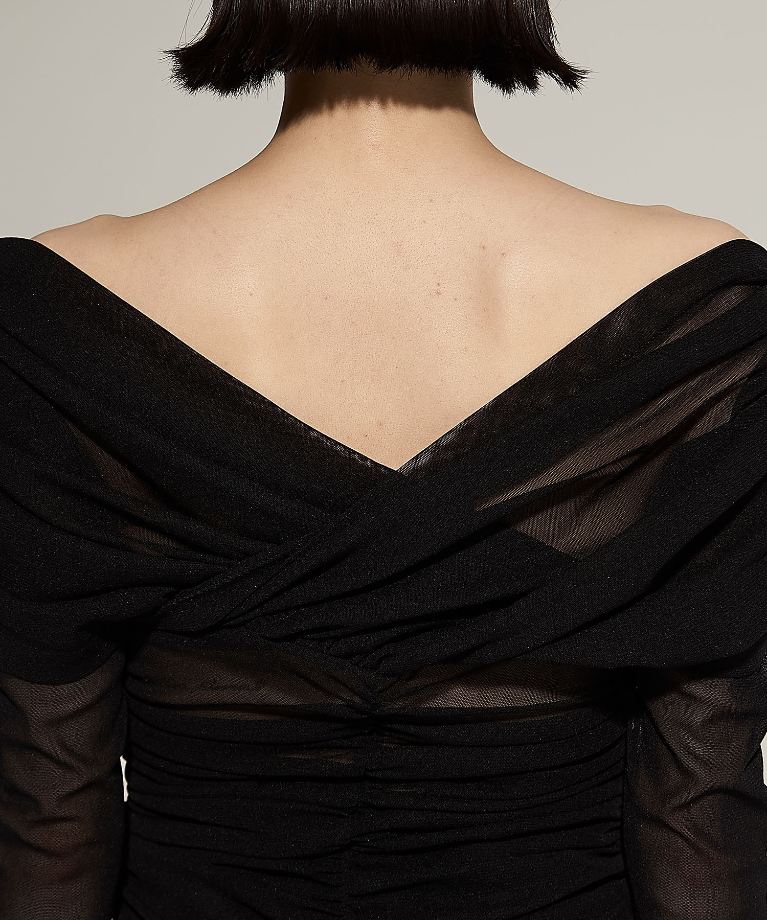 TULLE FRILLED BODYSUIT(1 BLACK): FETICO: WOMENS｜ STUDIOUS ONLINE