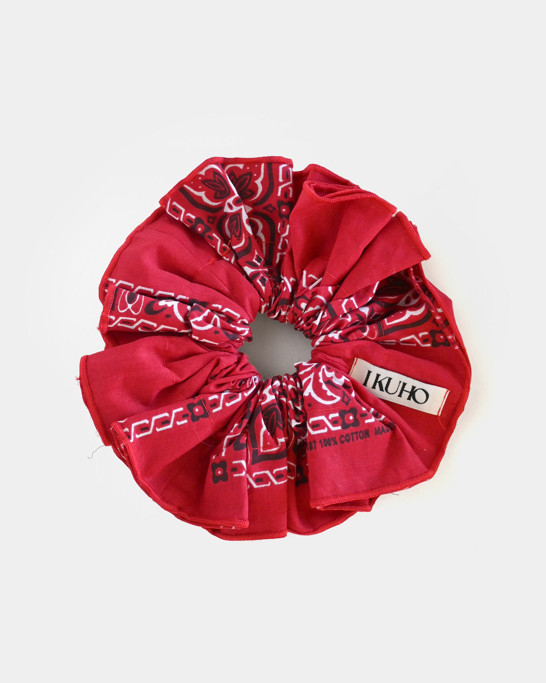 IKUHO x 404] Hand Made Chouchou - Red – studiolab404.com