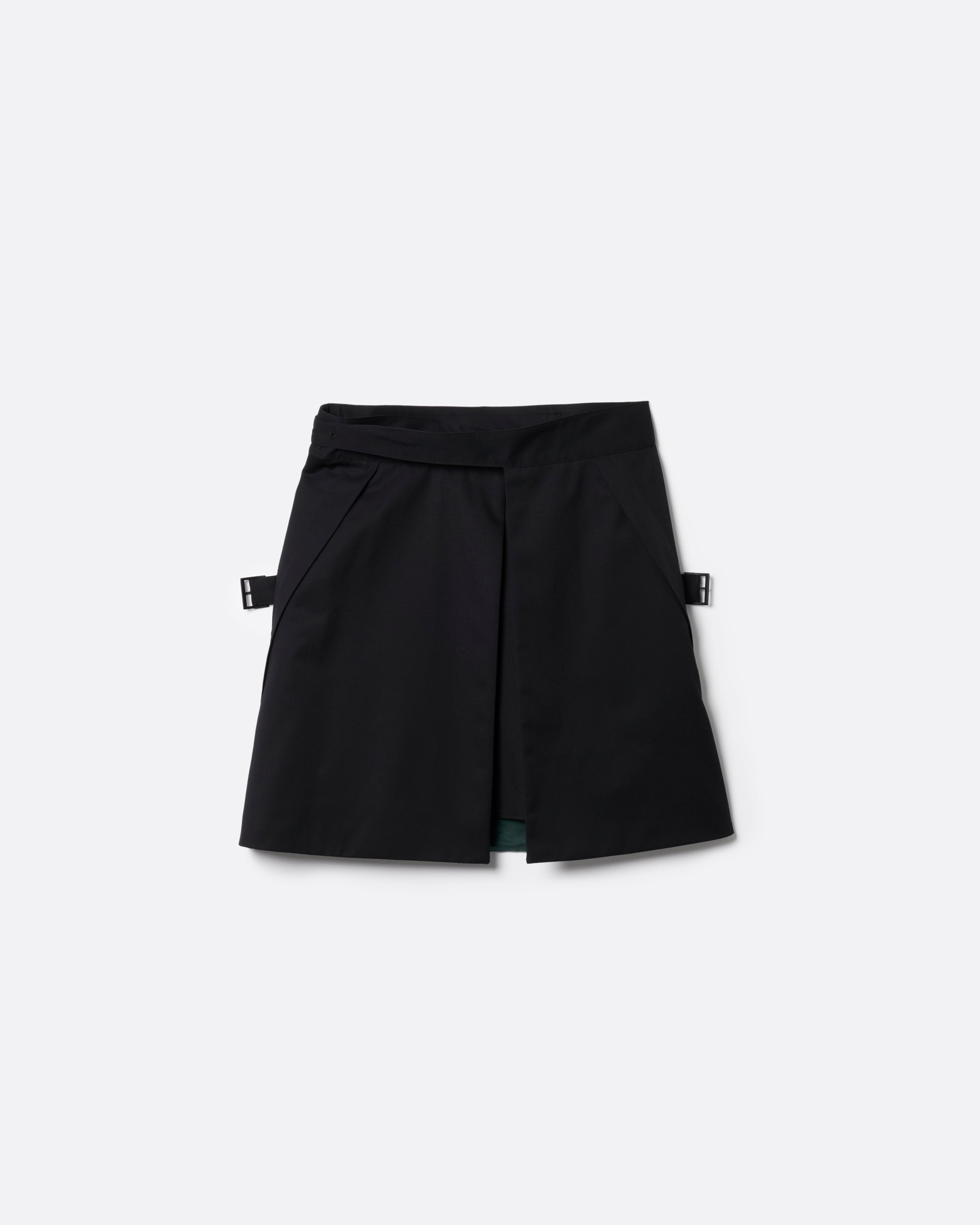 SUPER140 WRAP GURKHA SKIRT【BLACK】 – SUBLATIONS