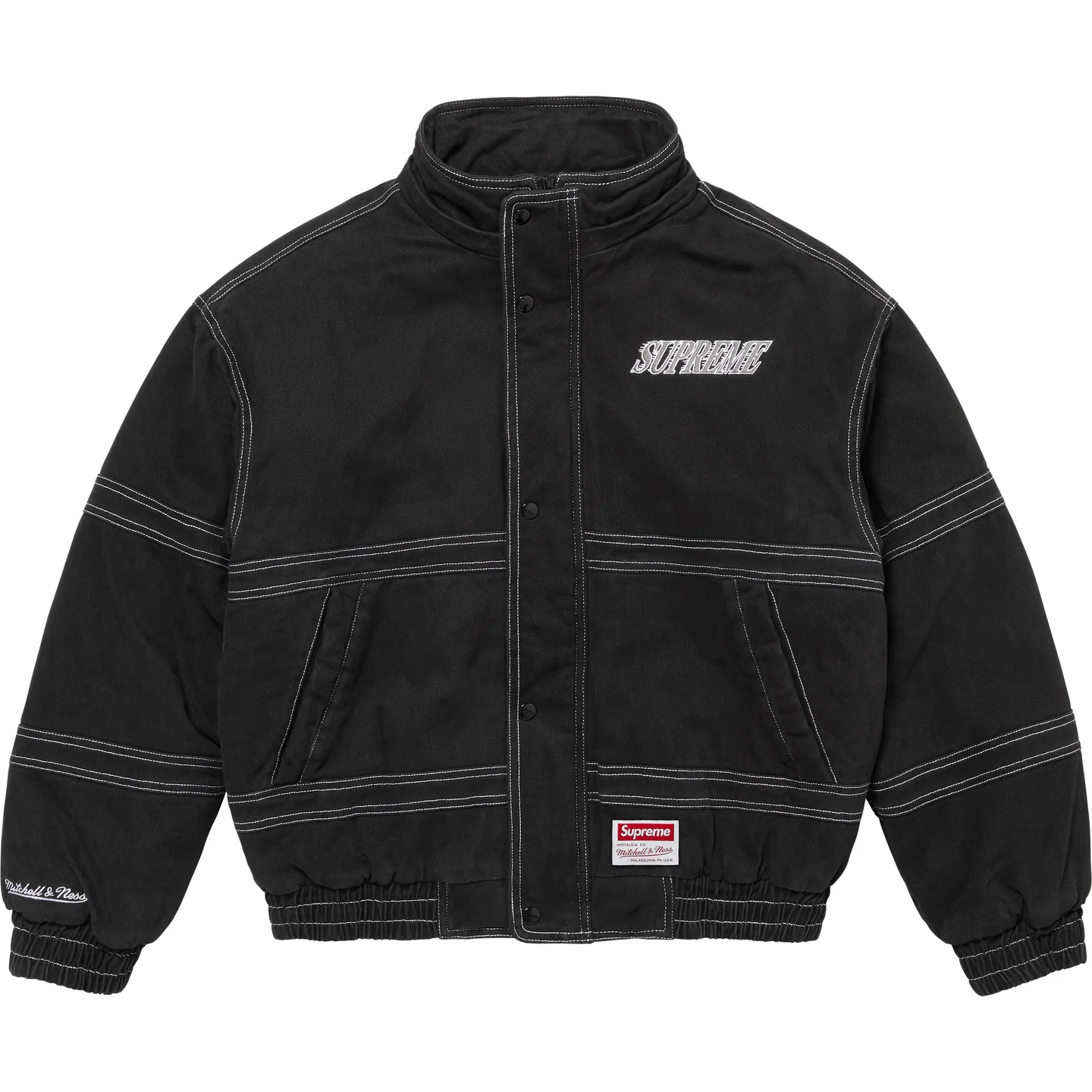 Supreme®/Mitchell & Ness® Twill Stadium Jacket | Supreme 24fw