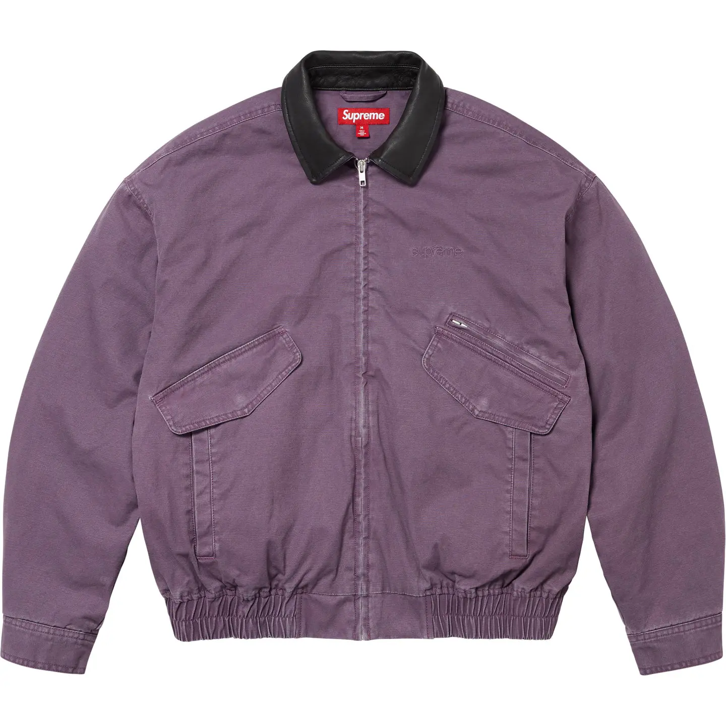 Leather Collar Utility Jacket | Supreme 24fw
