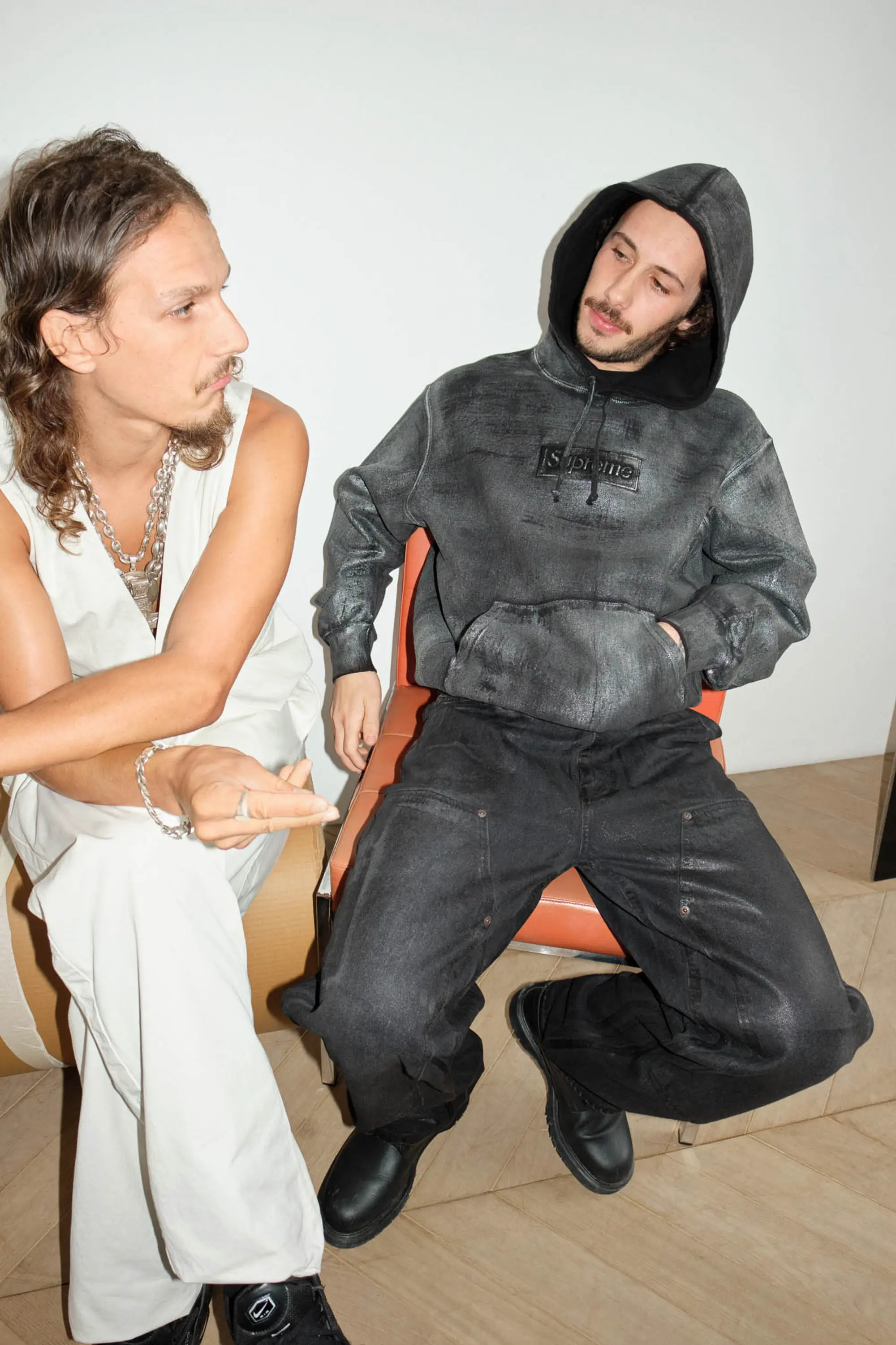 Supreme®/MM6 Maison Margiela Foil Box Logo Hooded Sweatshirt