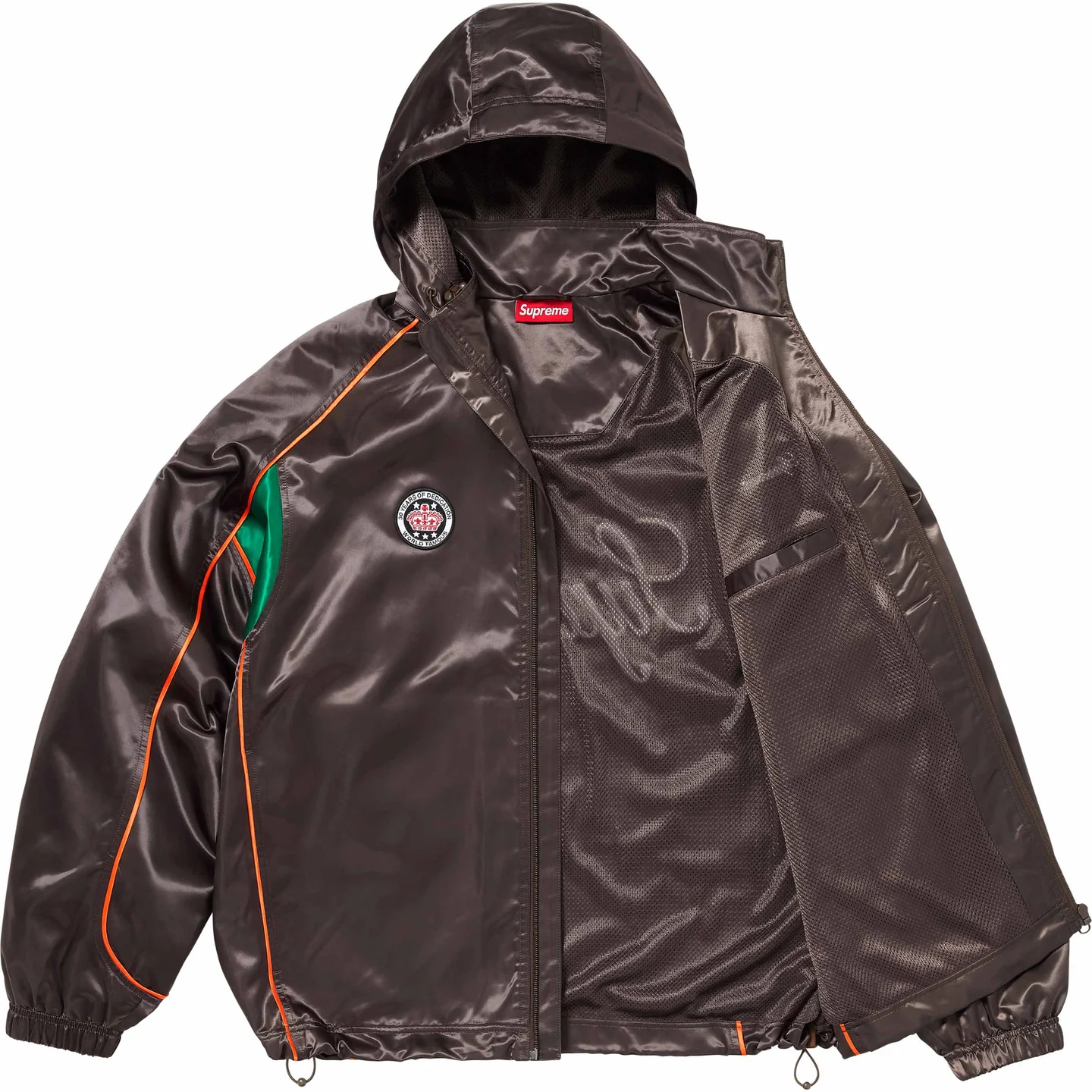 Satin Hooded Track Jacket | Supreme 24ss