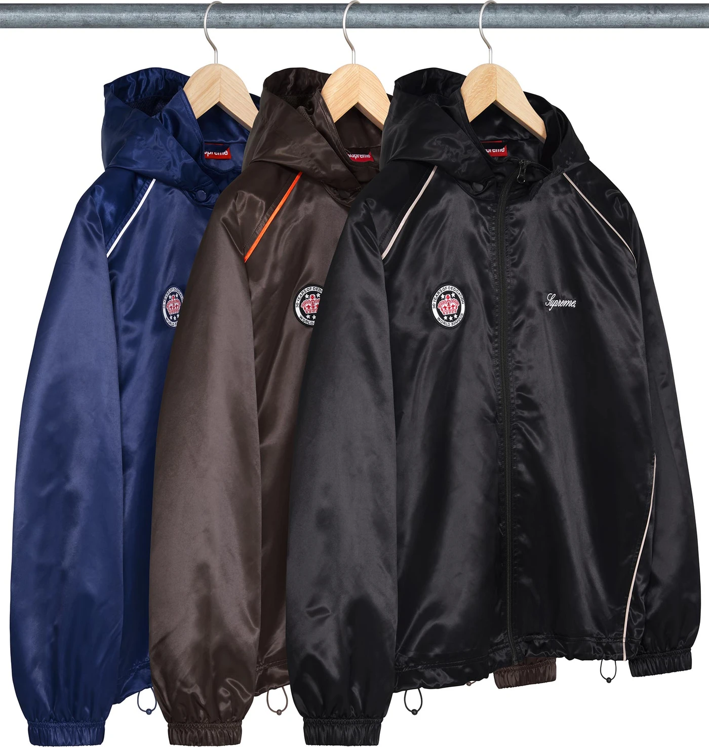 Satin Hooded Track Jacket | Supreme 24ss