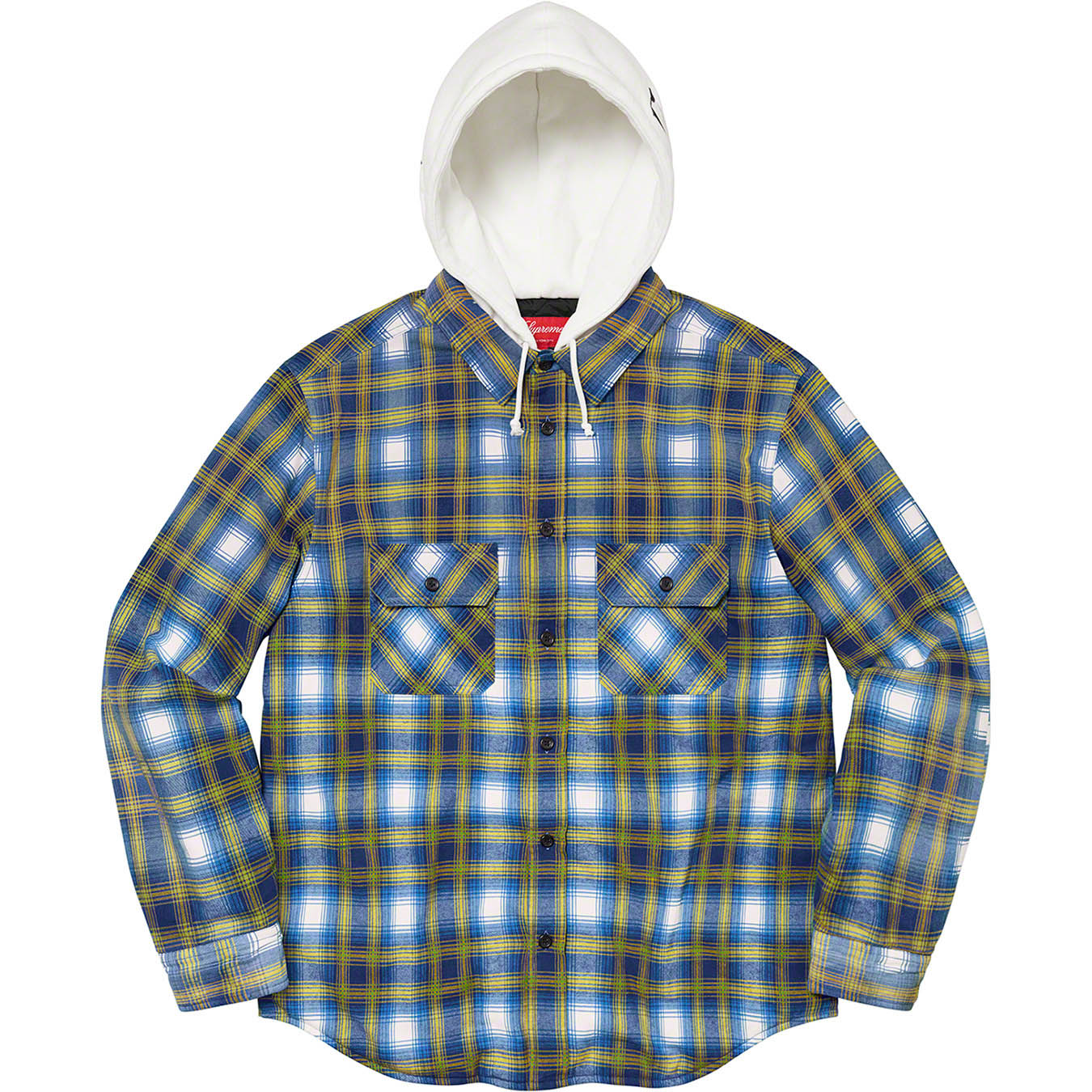 Hooded Flannel Zip Up Shirt | Supreme 21fw