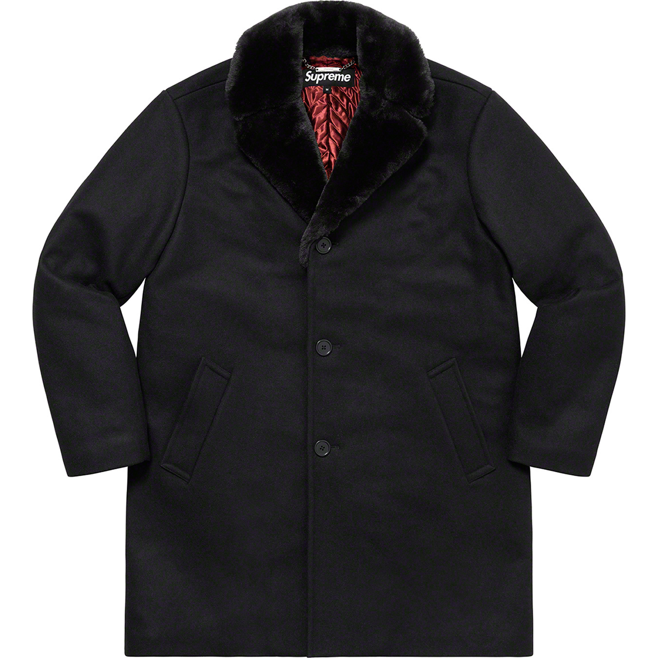 Fur Collar Car Coat | Supreme 22fw