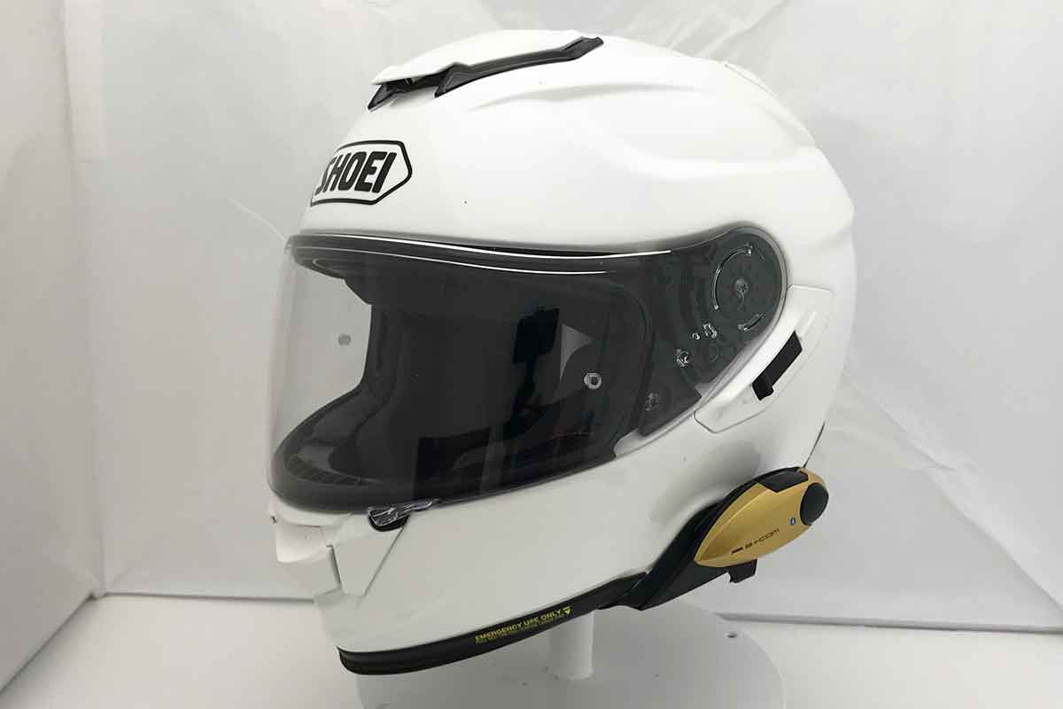B+COM PLAY バイク用インカム フルフェイスヘルメット取付方法 SHOEI
