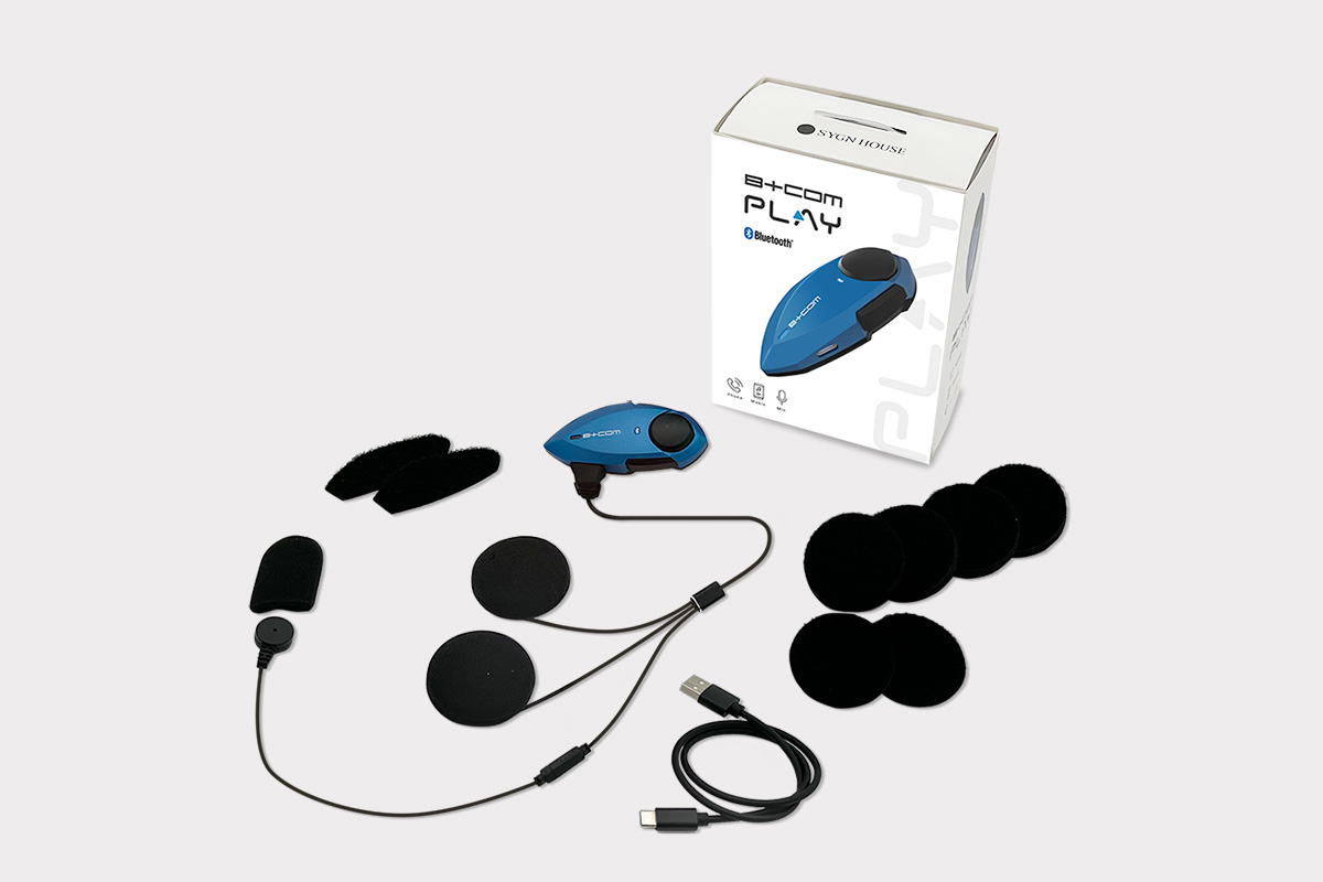 B+COM PLAY バイク用インカム フルフェイスヘルメット取付方法 SHOEI