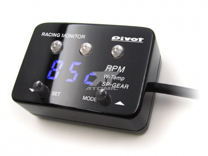 Pivot レーシングモニター RM-07L 7セグ表示⁄ シフトランプ 青 中古 の