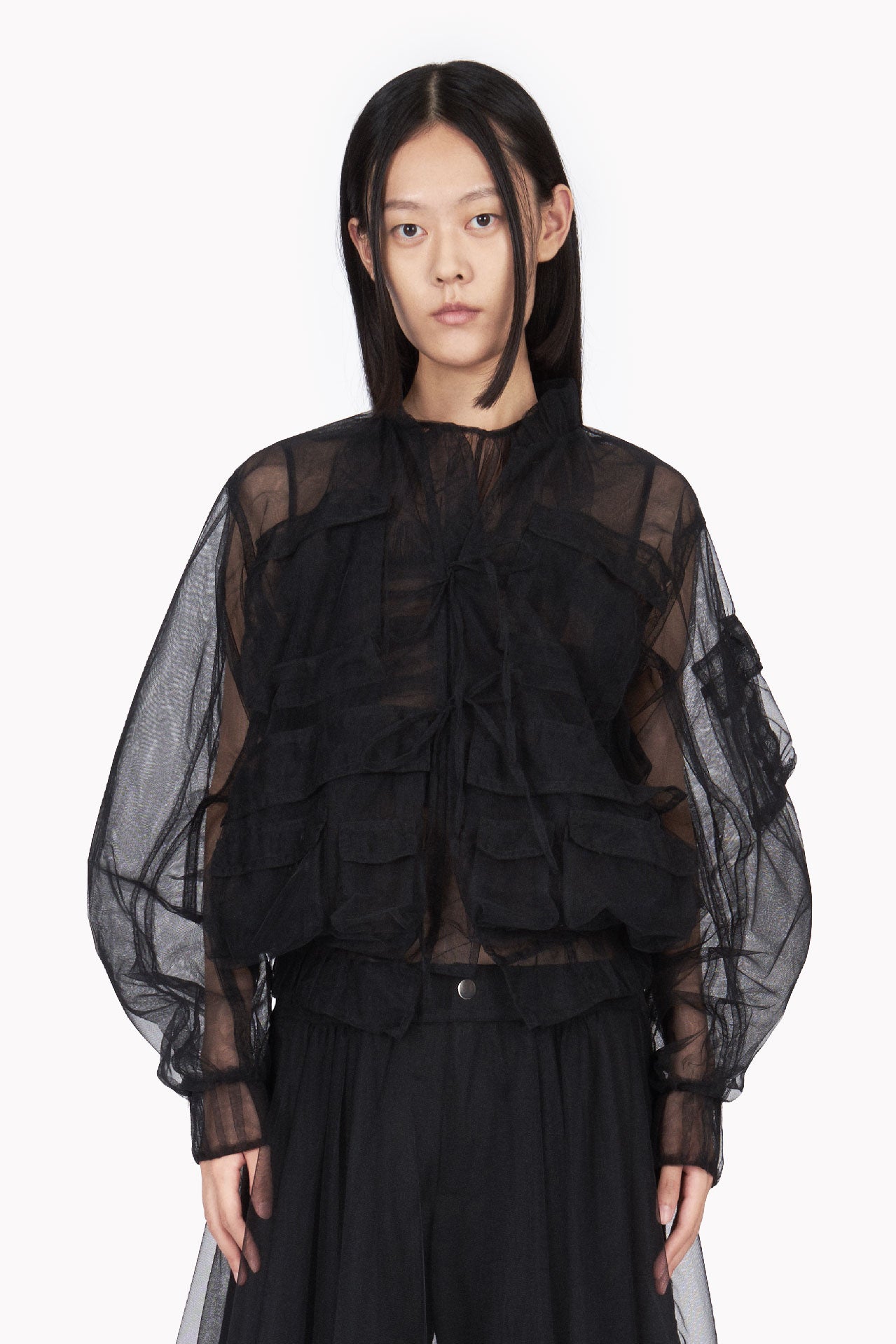 TULLE CARGO BOMBER JACKET – ACT N°1