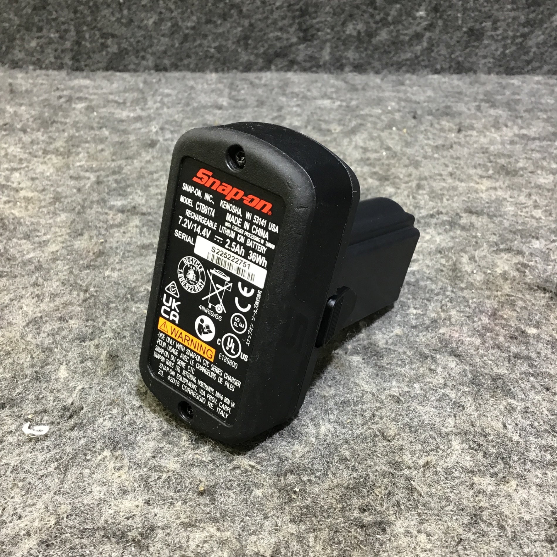 中古】 Snap-on スナップオン 14.4V コードレスラチェット CTR861GM