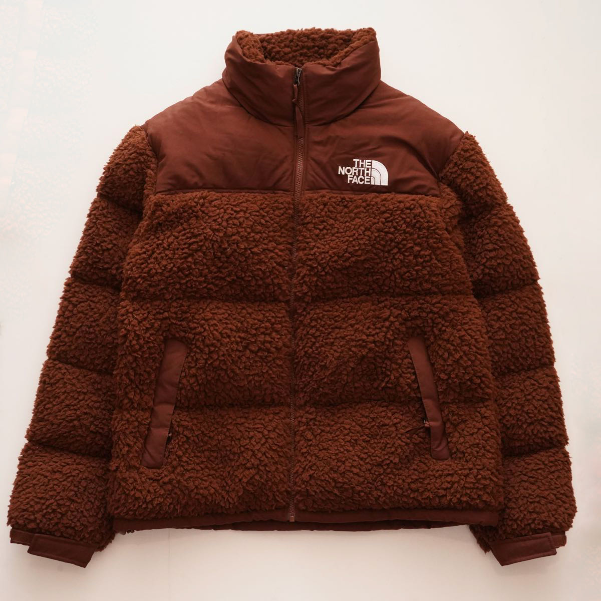 ノースフェイス ヌプシ ボアダウンジャケット ダークオークブラウン