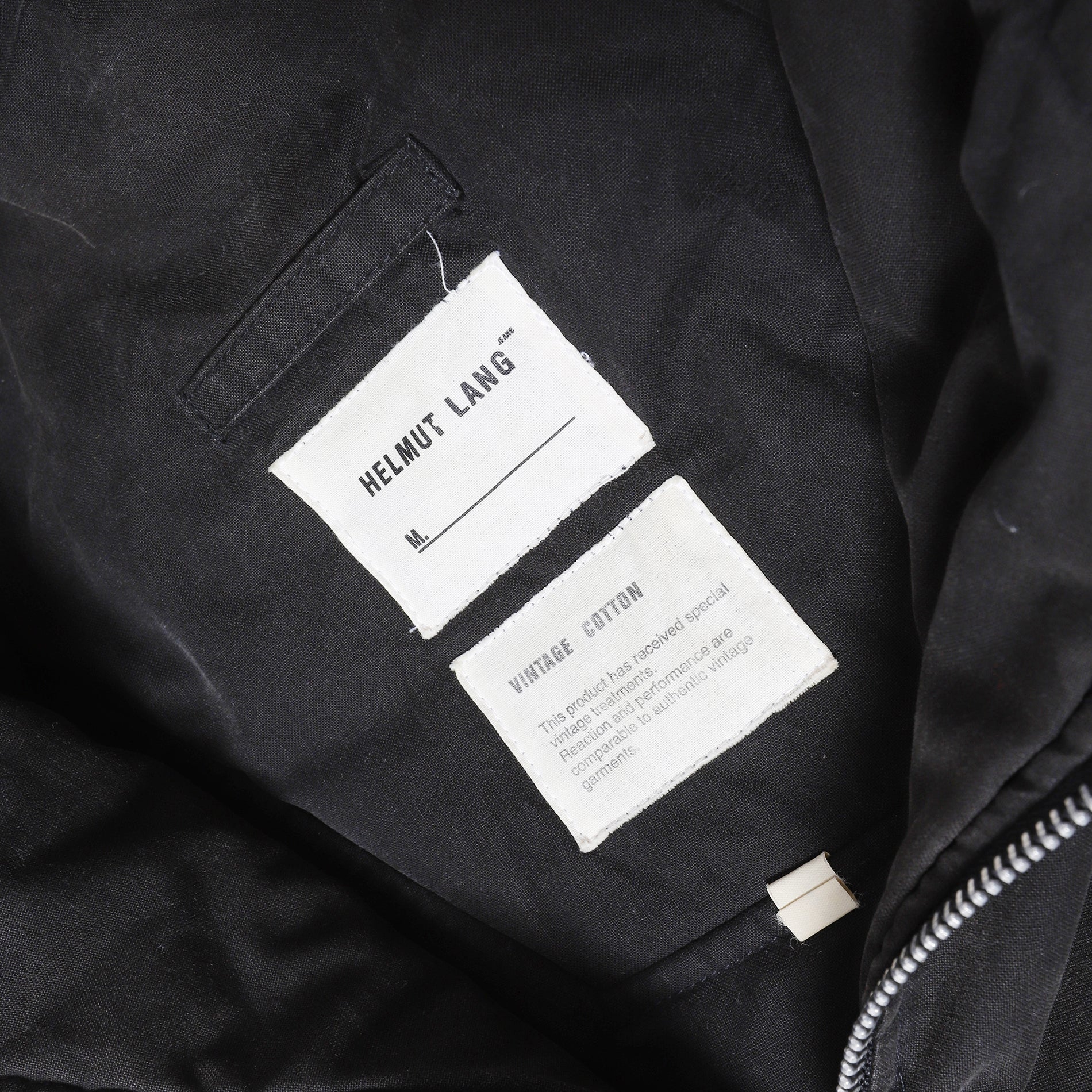 Helmut Lang Vintage Cotton One Pocket Zip Hooded Jacket - Ākaibu Store