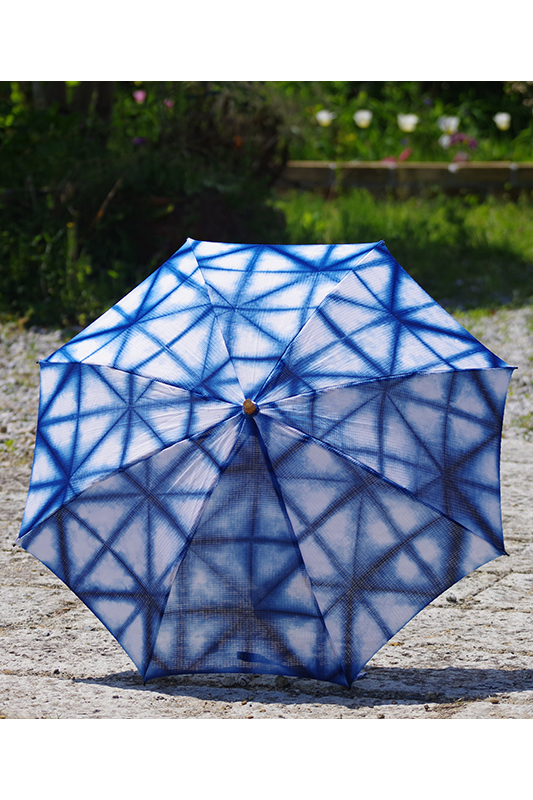 本藍染折り畳み日傘 | オンラインショップ｜京都大原 本藍染 | 工房 藍の館