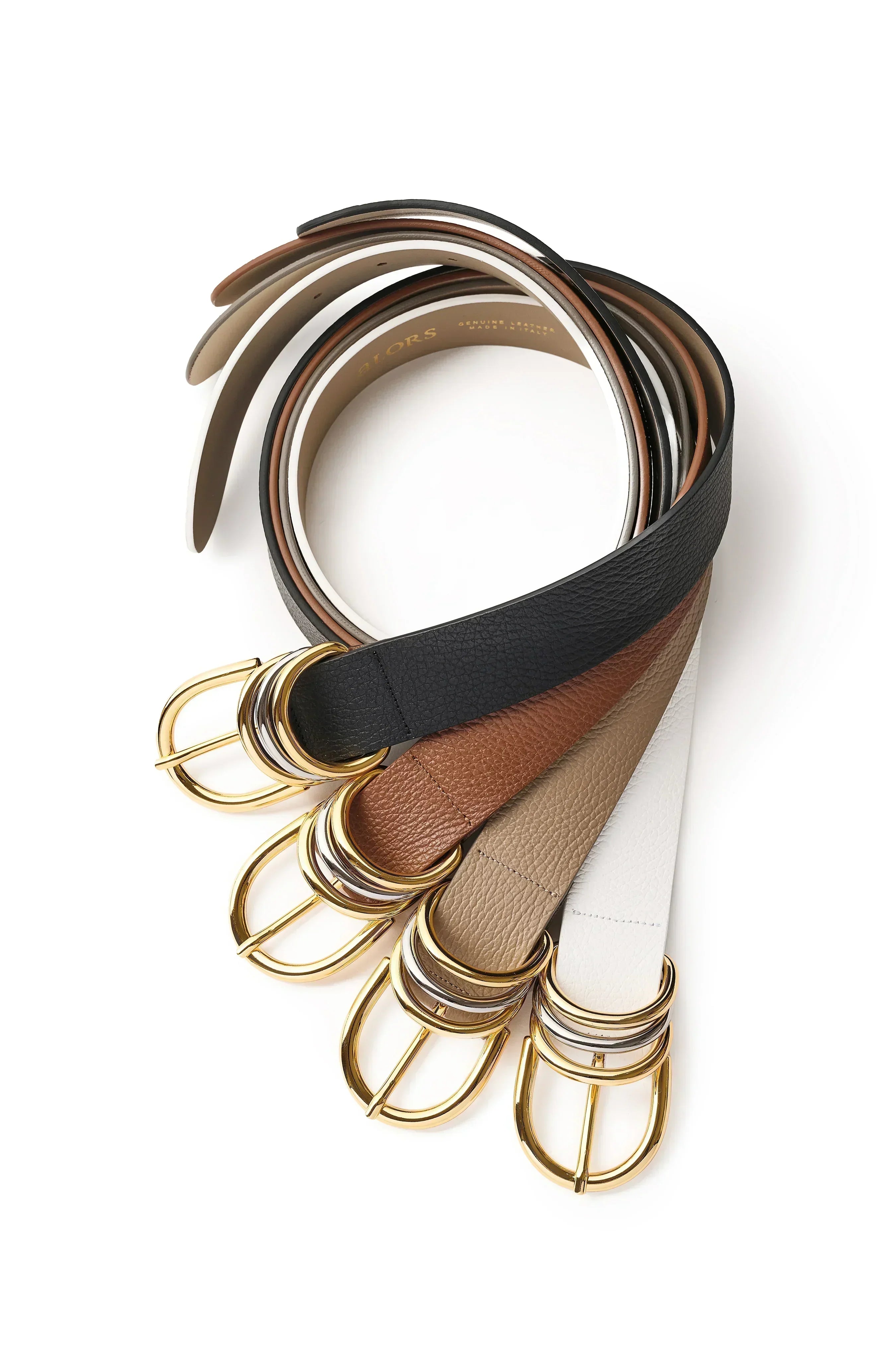 美品】aLORS Paris Cappuccino(トープ)ベルト70 Cintura