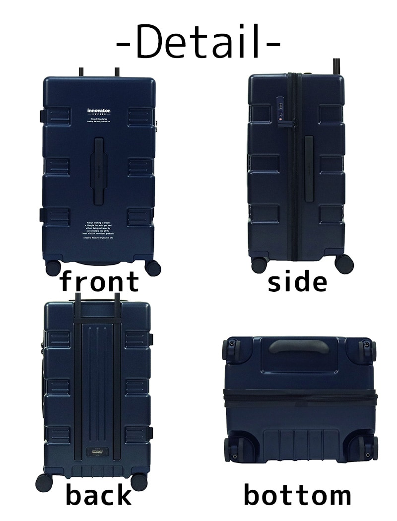 イノベーター innovator スーツケース 75L iw66 1.ブラック 10(1
