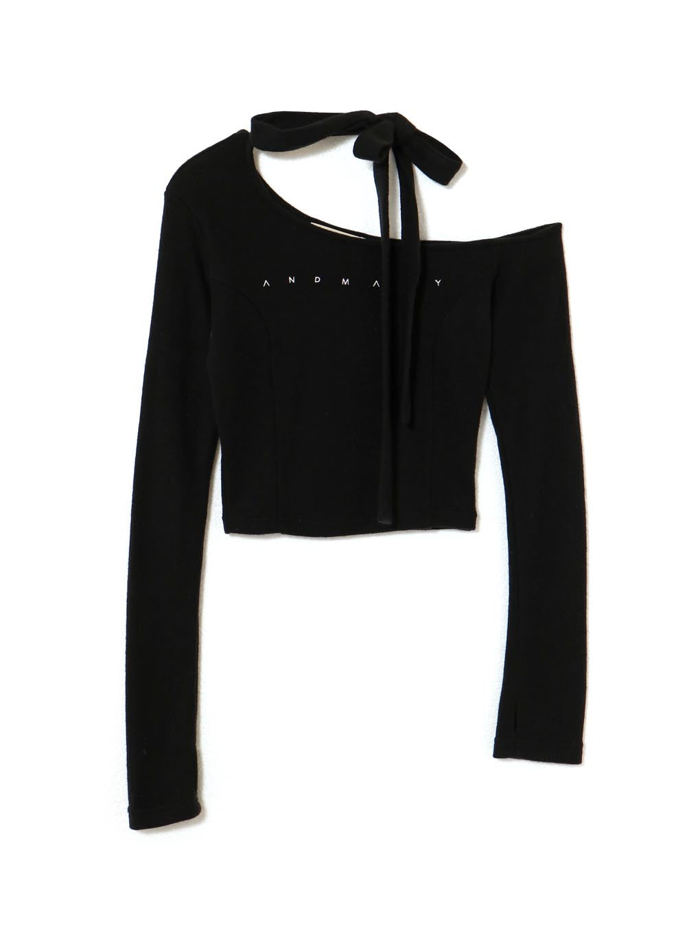 ANDMARY】Nana ribbon oneshoulder tops