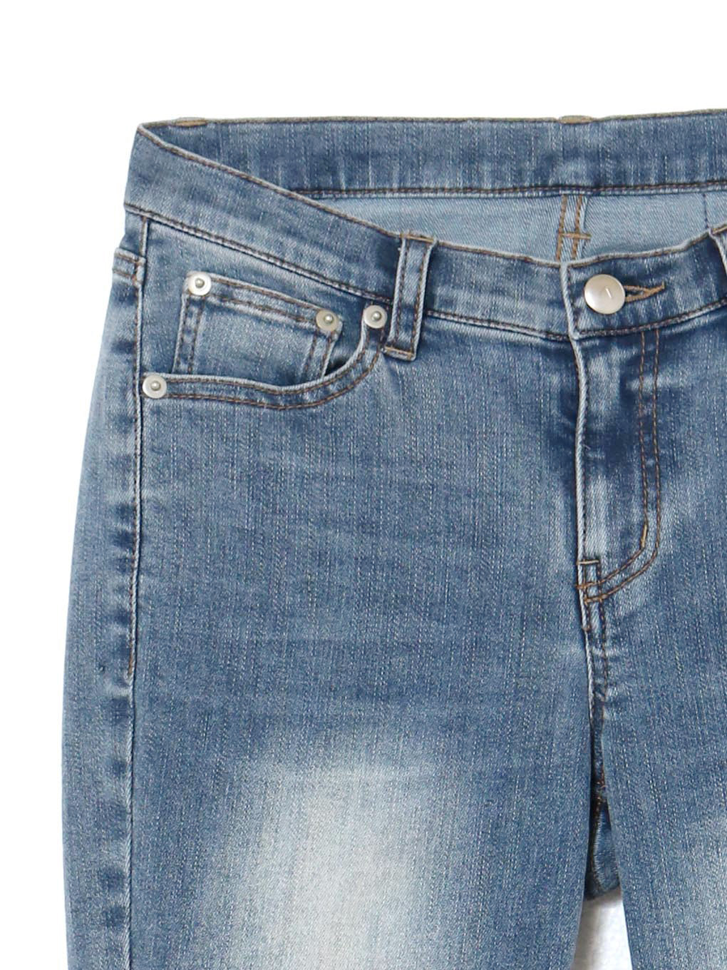 ANDMARY】Heart hip flare denim