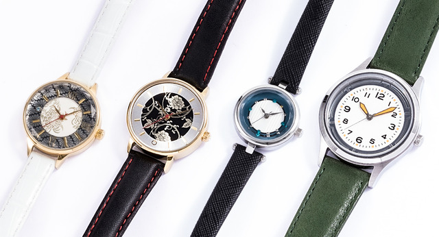 刀剣乱舞」一文字則宗、南泉一文字、松井江、桑名江のコラボ腕時計が