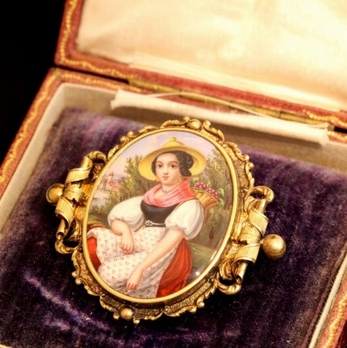 スイスエナメルブローチ – 銀座アンティーク・アイ