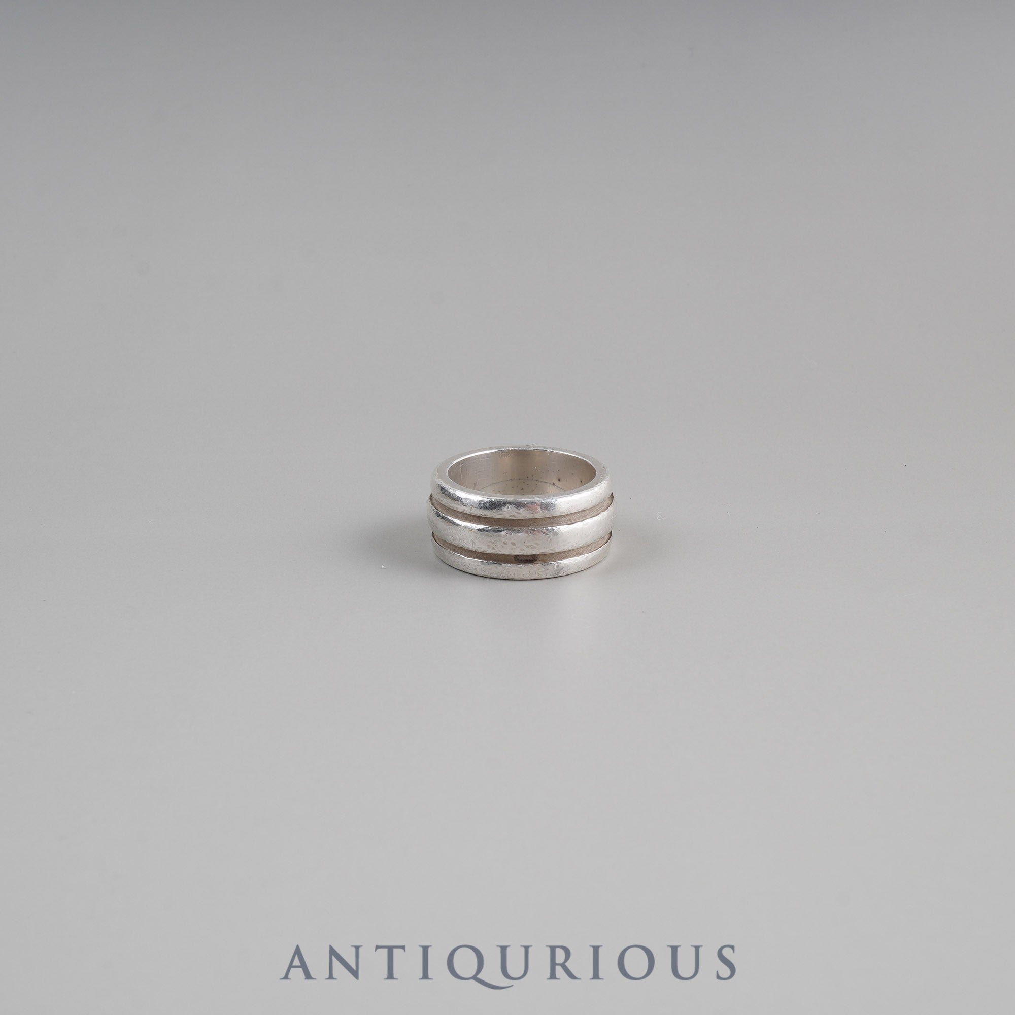 ティファニー リング グルーブド ダブルライン スターリングシルバー