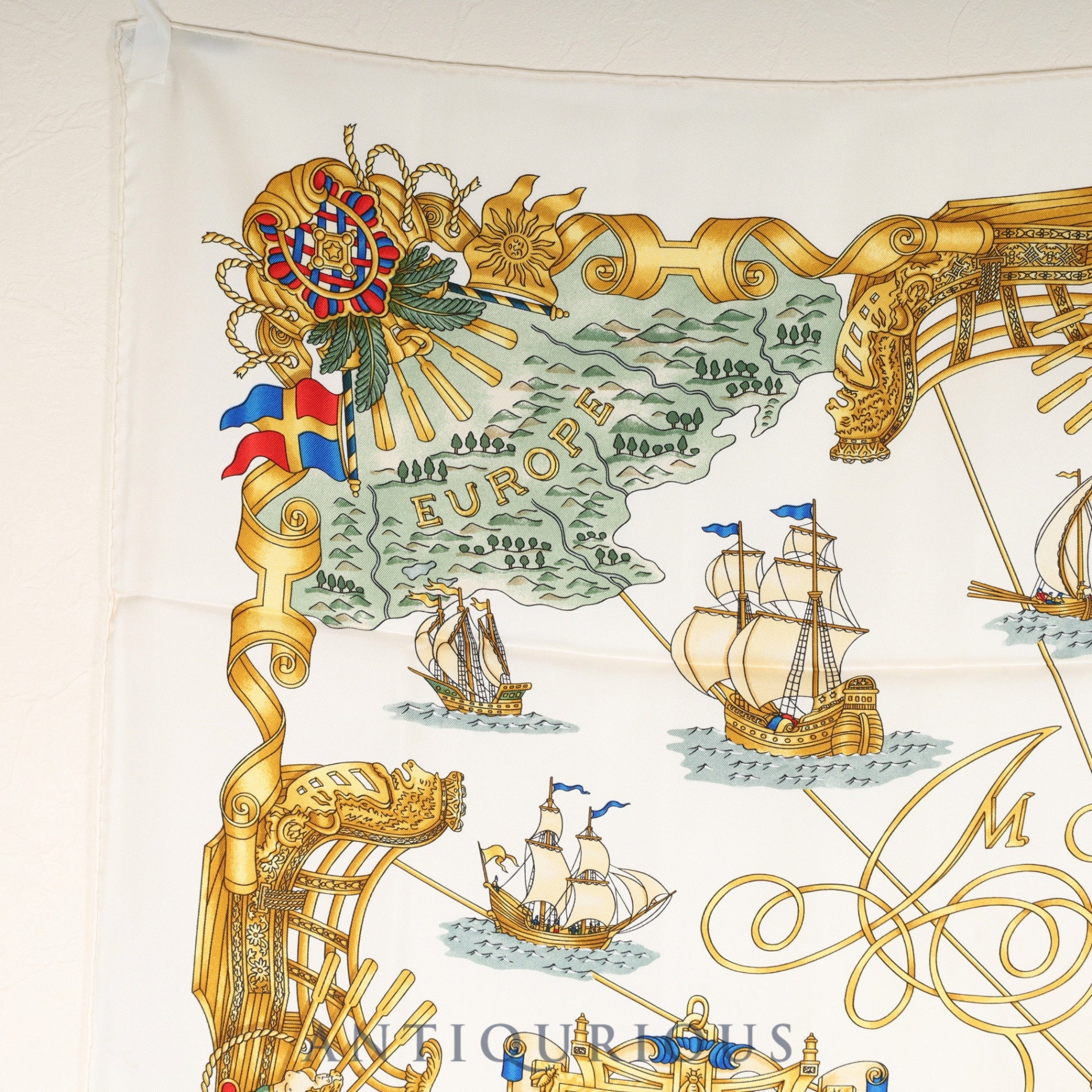 エルメス スカーフ カレ90 光の帆船 SILK100% | 東京銀座の