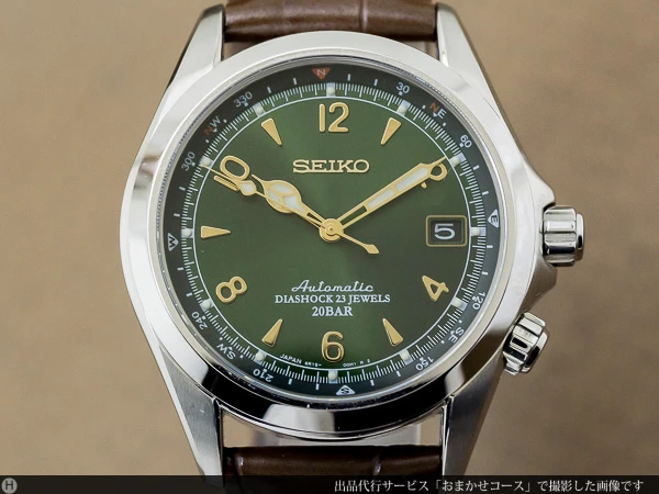 JA-1815| セイコー SEIKO メカニカル アルピニスト グリーン デイト