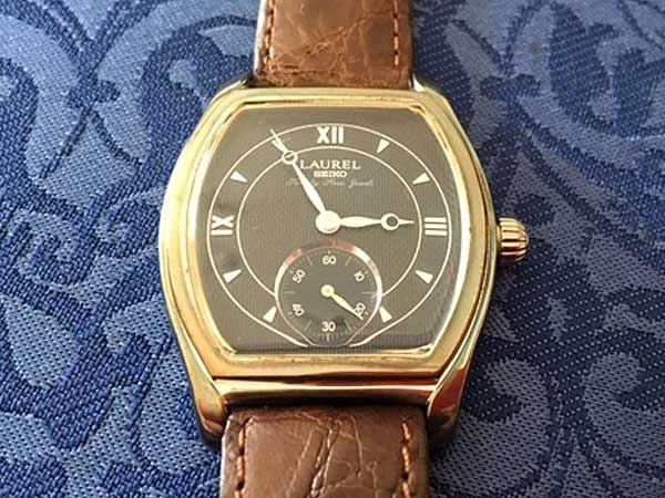 JA-1301| セイコー ローレル 純銀製 手巻き Cal.4S-28 未使用