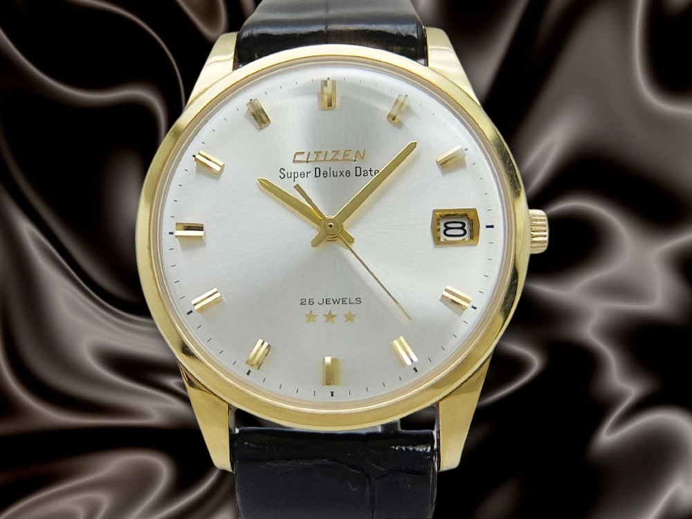 JA-2794| シチズン スーパーデラックス デイト 25石 Ref.51402-Y 14K