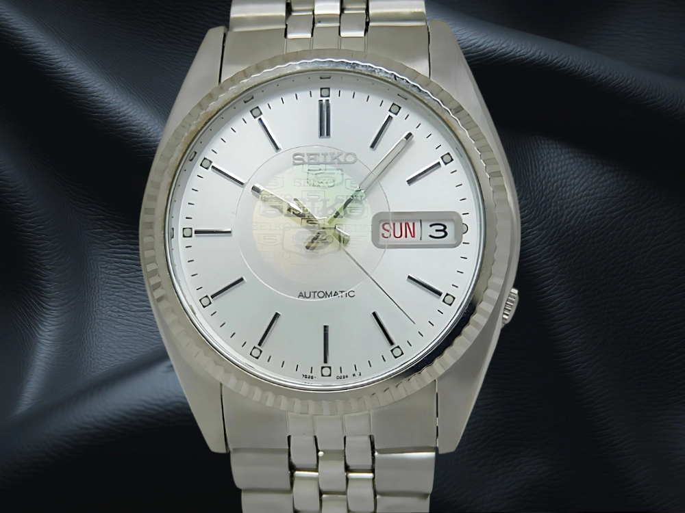 JA-3135| セイコーファイブ SKXJ89K 7S26-3110 SS フルーテッドベゼル