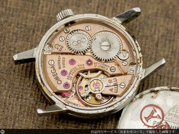 オメガ アンティーク レディース ラウンド 手巻き 2針 シルバー