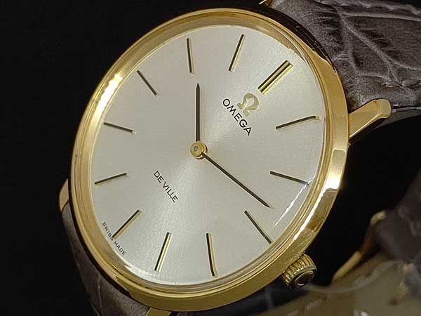 O-7773| オメガ デビル メンズ 手巻き Cal.620 YGP OMEGA DE VILLE