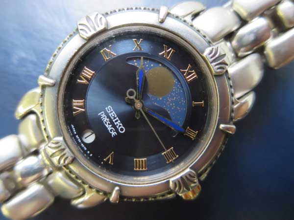 J-9748| セイコー PRESAGE プレサージュ ムーンフェイス クォーツ 希少