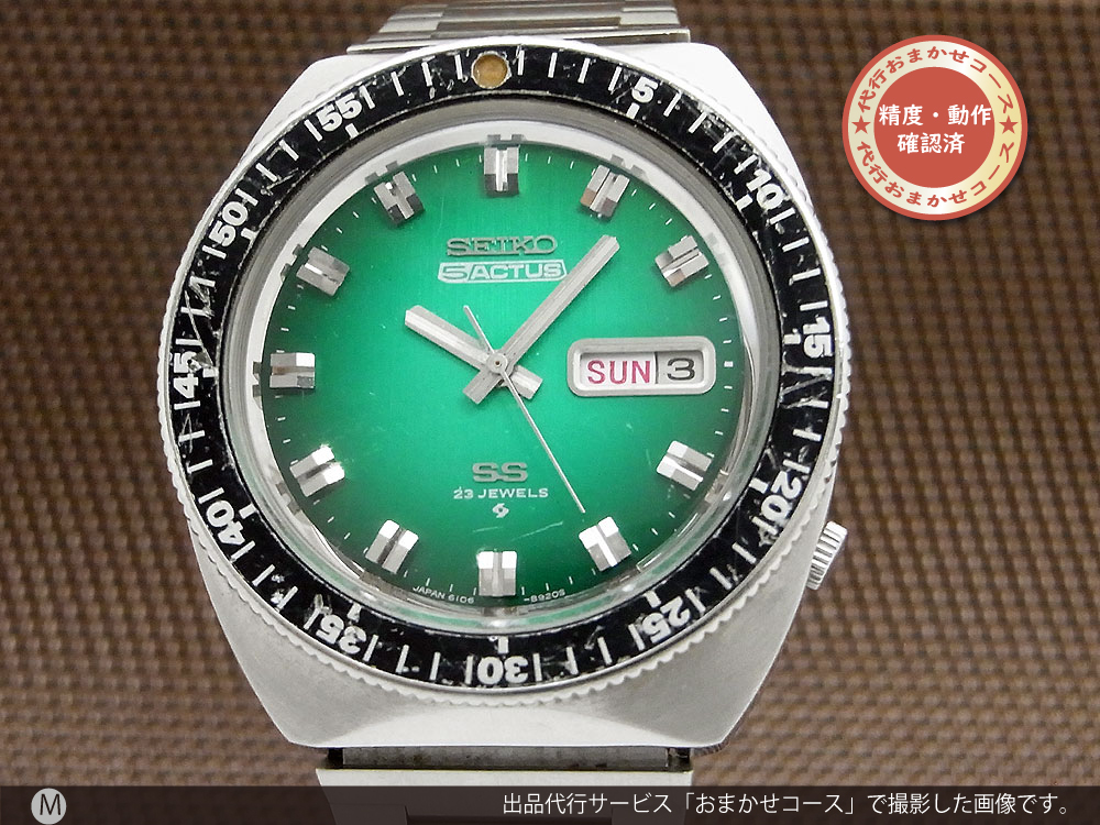 JA-1818| セイコー 5アクタス SS 6106-8120 デイデイト 回転ベゼル 5