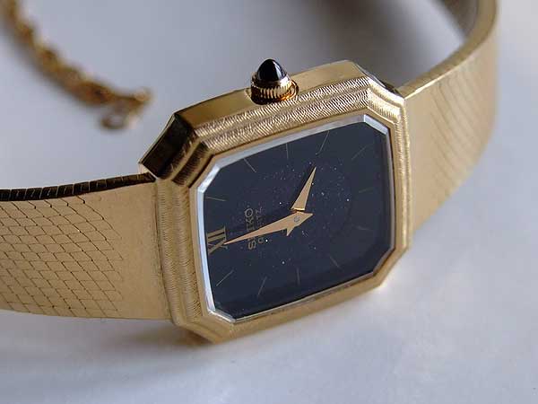 JA-1823| セイコー エクセリーヌ 紫金石/ブラックオニキス文字盤 SEIKO