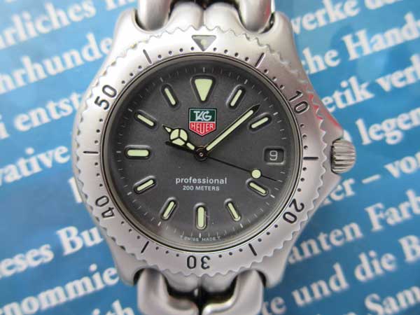 S-1050| タグ・ホイヤー セル 200m クオーツ グレーダイヤル メンズサイズ