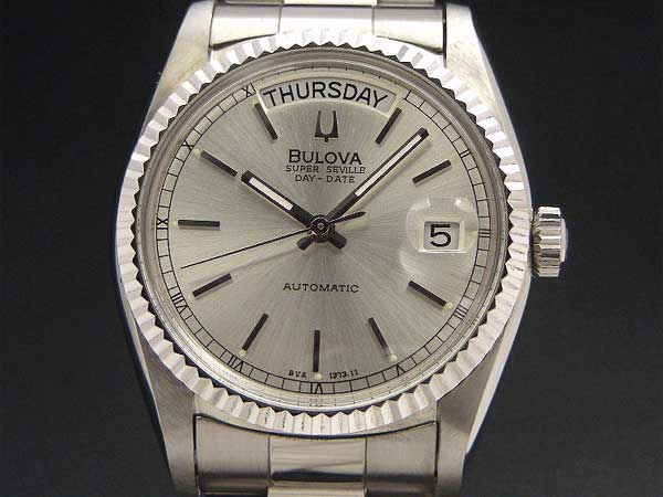 ブローバ BULOVA SUPER SEVILLE デイデイト シルバーダイヤル | アン