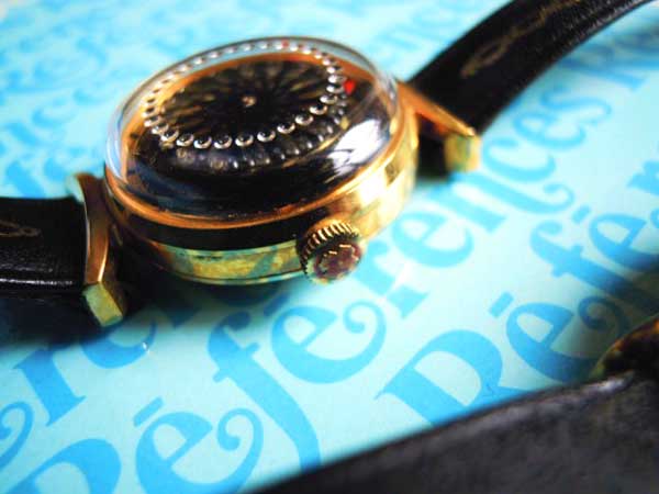 アーネスト・ボレル カクテルウォッチ 17石ルビーのスイス製手巻き式