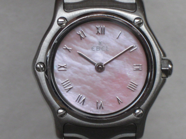 エベル レディース スポーツ クラシック ピンクシェル文字盤 クオーツ