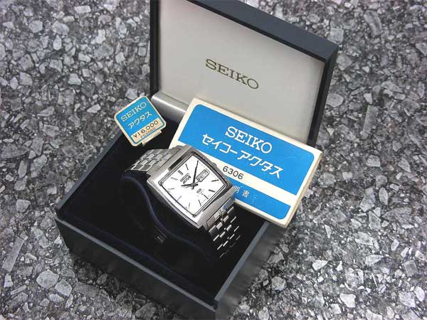 セイコー アクタス SS 6306-5000 オートマチック シルバーダイヤル 角