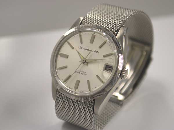 シチズン ホーマーデイト 未使用 エンジンターンドベゼル 手巻き