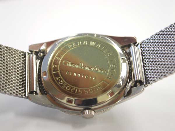シチズン ホーマーデイト 未使用 エンジンターンドベゼル 手巻き