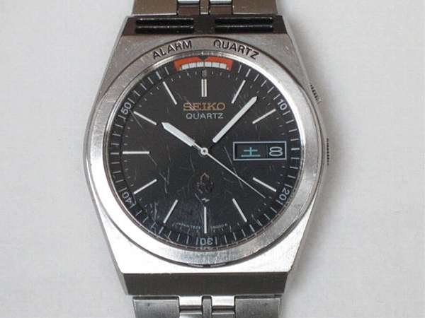 セイコー アラーム付 クオーツ 7223-6000 ブラック文字盤 ALARM QUARTZ