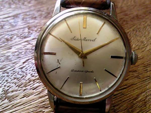 セイコー マーベル 17石 防水型リューズ 風防交換済み | アンティー
