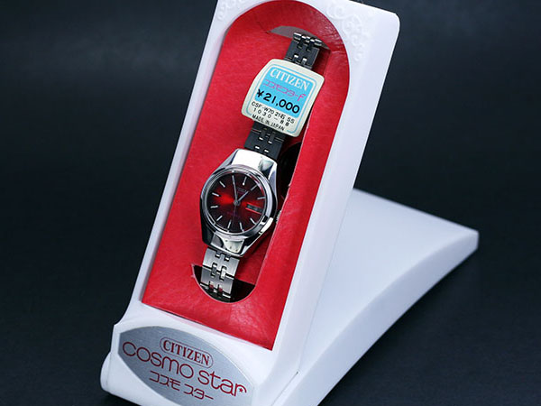 シチズン CITIZEN 未使用 コスモスター F 自動巻き レディース レッド