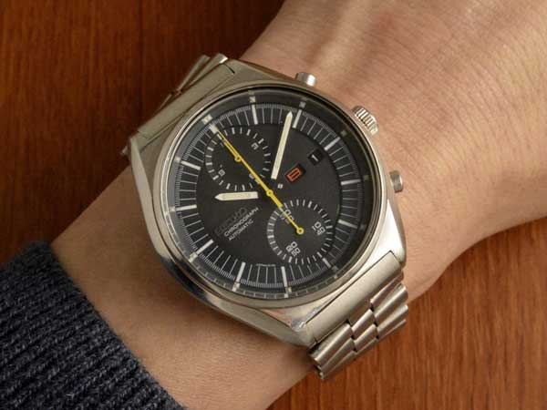 セイコー クロノグラフ 6138-3000 国内モデル 美文字盤 SSブレス付き