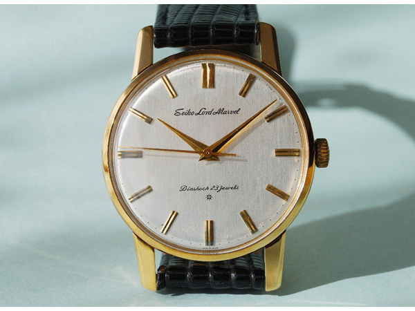 セイコー ロードマーベル 18金無垢 オーバーホール済み・修理伝票付属