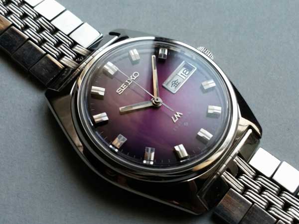 セイコー ロードマチック 希少 パープルグラデーション文字盤 ブレス