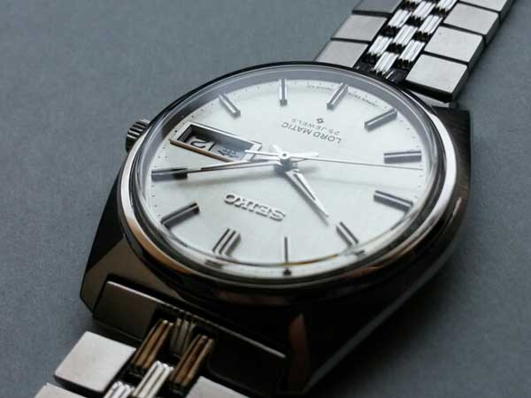 セイコー 初期型 ロードマチック 絹目文字盤 ブレス付属 自動巻き 美品