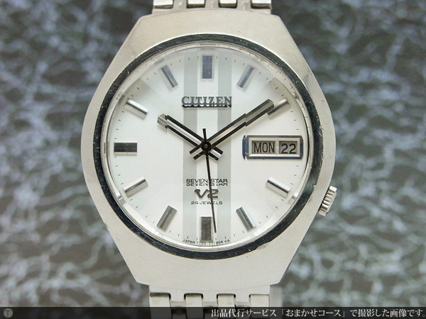 シチズン CITIZEN セブンスター V2 5面カットガラス仕様 サテン仕上げ